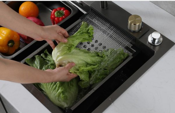 Combo Chậu vòi rửa chén I-ROYAL IR-7545CBNSBL