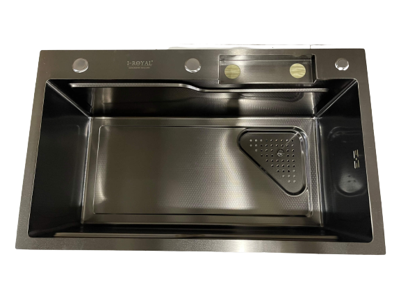 Combo Chậu vòi rửa chén I-ROYAL IR-7545CBNSBL