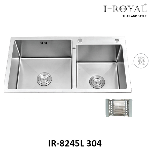 CHẬU RỬA CHÉN BÁT INOX 304 ĐÚC IR-8245L 304