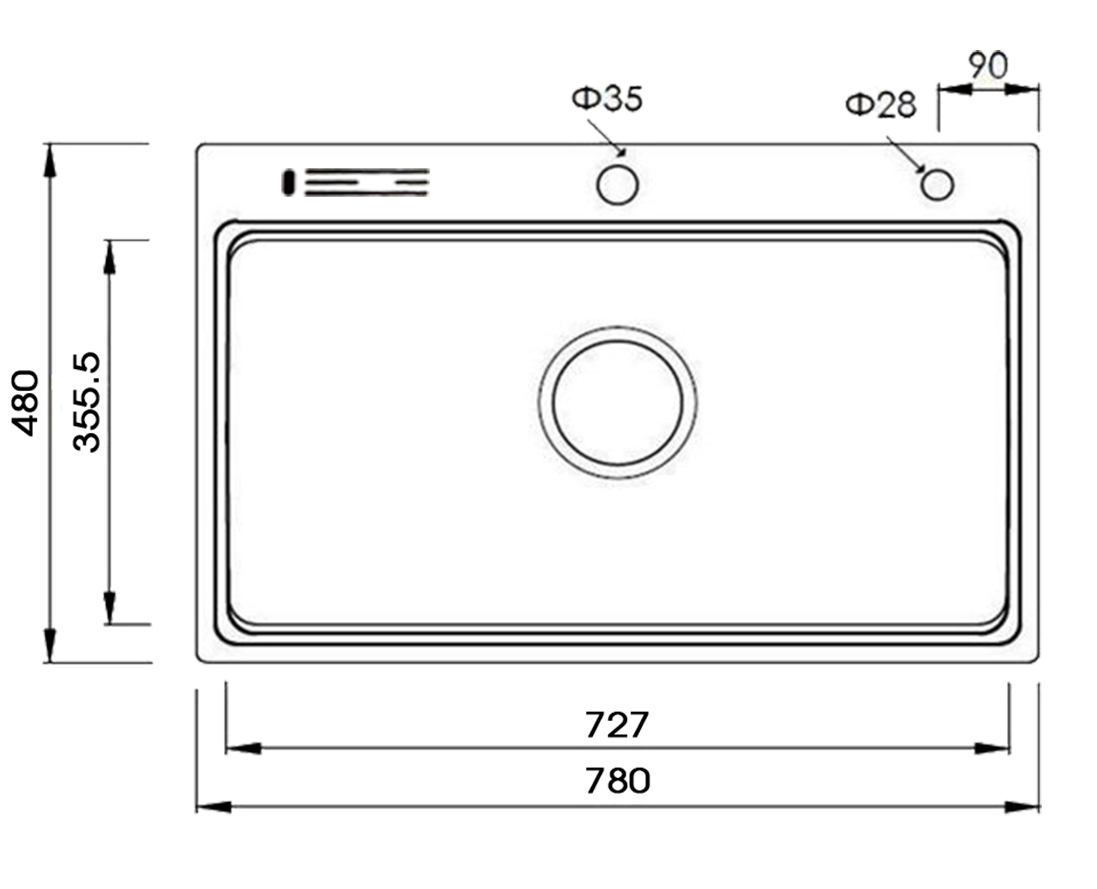 Chậu rửa inox KAFF HM7848A