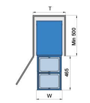 Thùng rác 2 ngăn Higold 307013