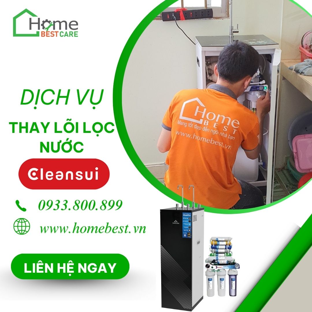Dịch vụ thay lõi lọc nước Cleansui