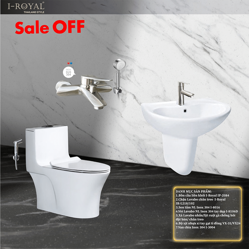 Combo thiết bị vệ sinh 9 món - Combo 20