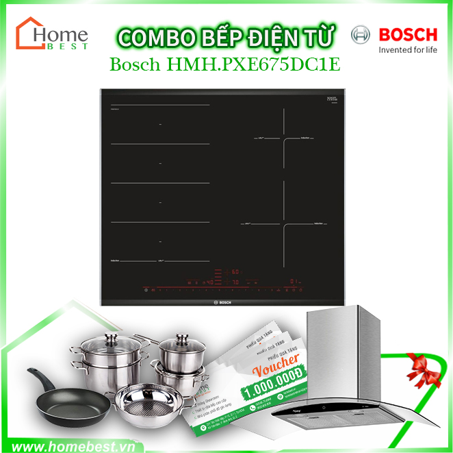 (Combo) Bếp từ 3 vùng nấu Bosch HMH.PXE675DC1E