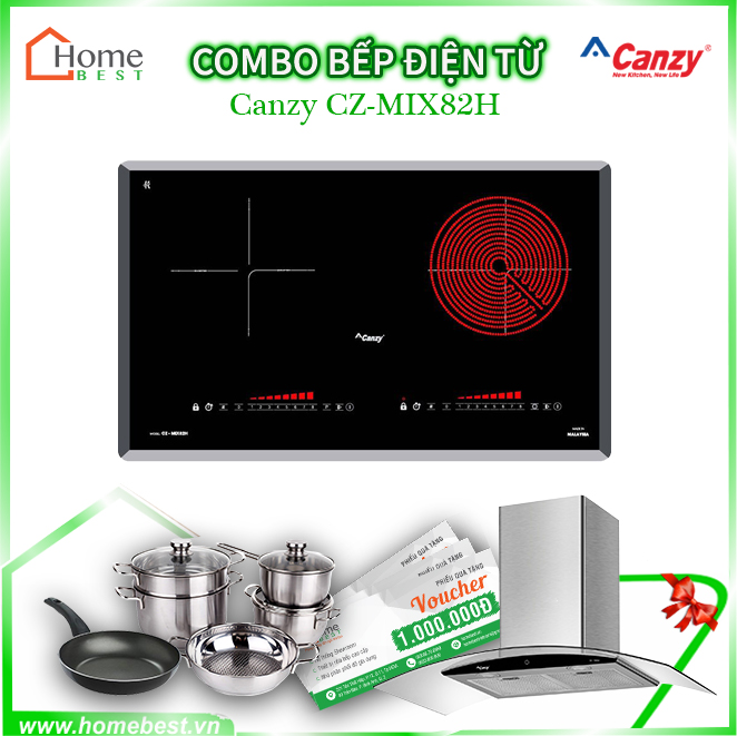 (Combo) Bếp từ kết hợp hồng ngoại Canzy CZ-MIX82H