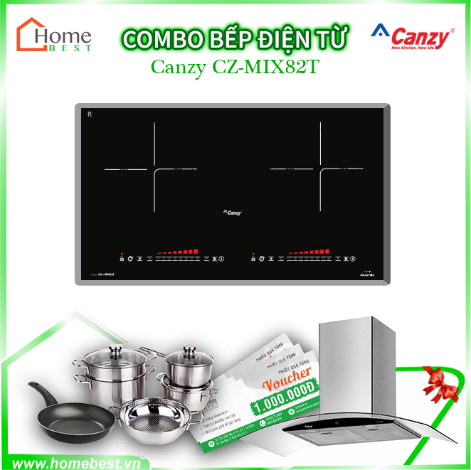 (Combo) Bếp điện từ đôi Canzy CZ-MIX82T
