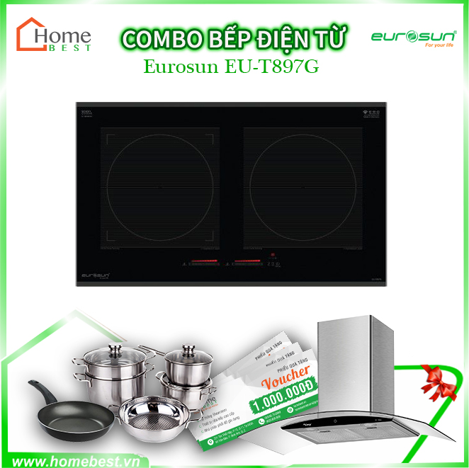 (Combo) Bếp từ đôi Eurosun EU-T897G