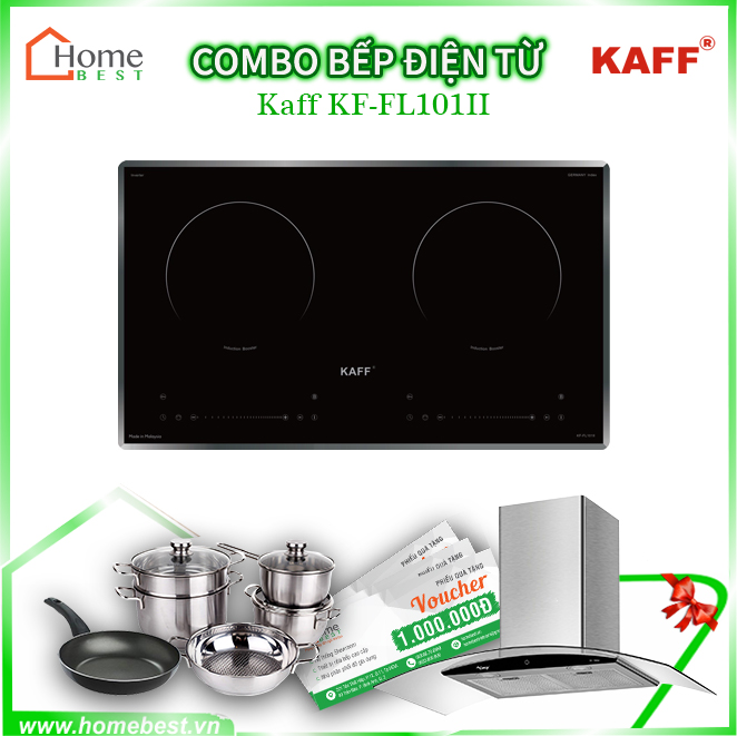(Combo) Bếp từ đôi KAFF KF-FL101II