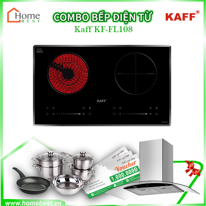 (Combo) Bếp từ kết hợp hồng ngoại KAFF KF-FL108
