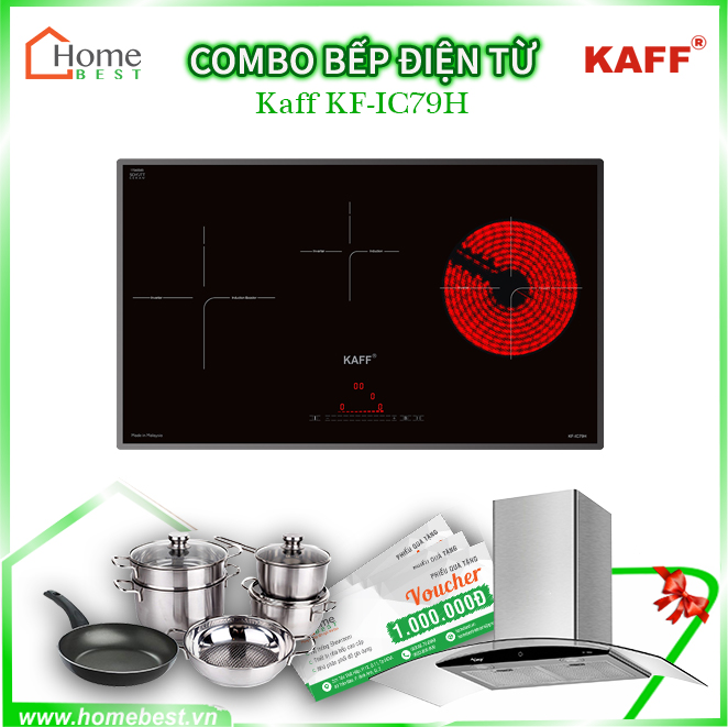 (Combo) Bếp từ kết hợp hồng ngoại Kaff KF-IC79H