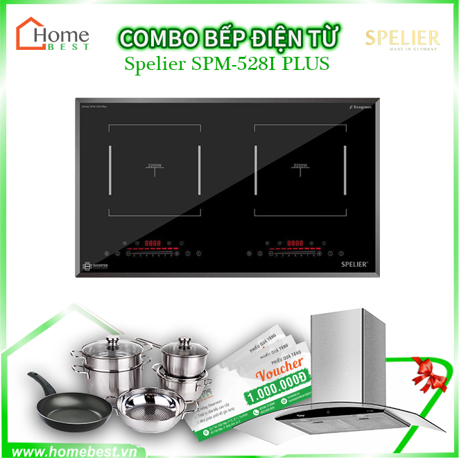Combo bếp điện từ Spelier SPM-528I Plus