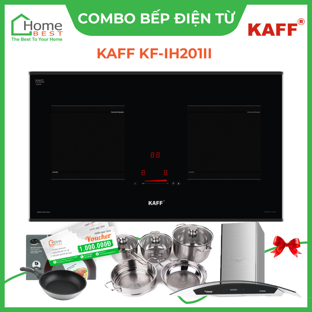 (Combo) Bếp từ đôi Kaff KF - IH201II