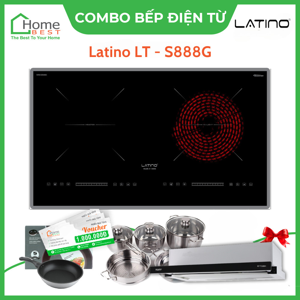 Combo Bếp từ kết hợp hồng ngoại Latino LT - S888G