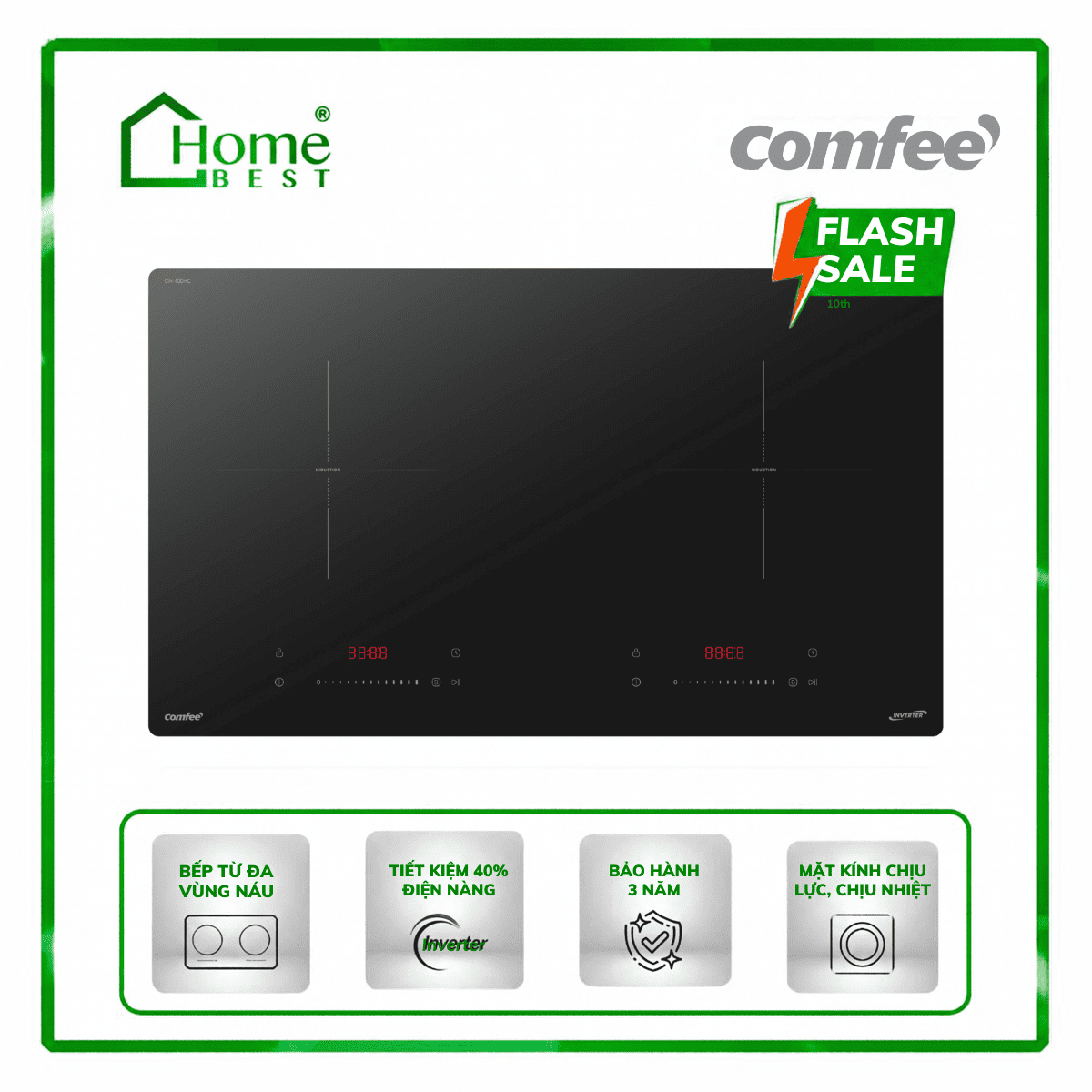 Bếp từ thông minh Comfee CIH-40DHC