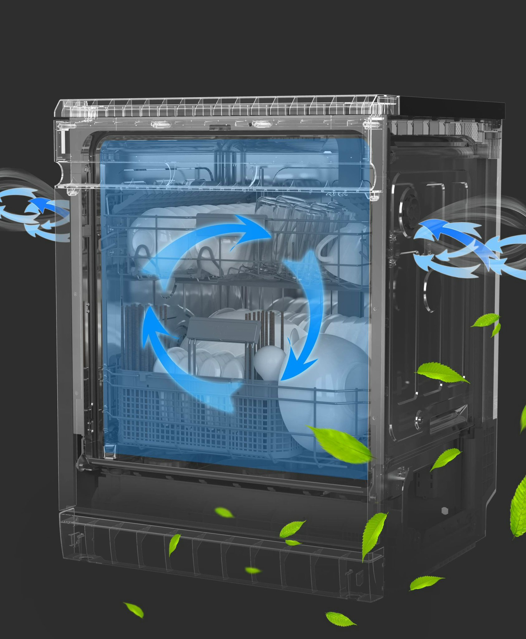 Máy rửa chén bát Kaff KF-HB805B17 Pro ( Công Nghệ Sấy PTC )