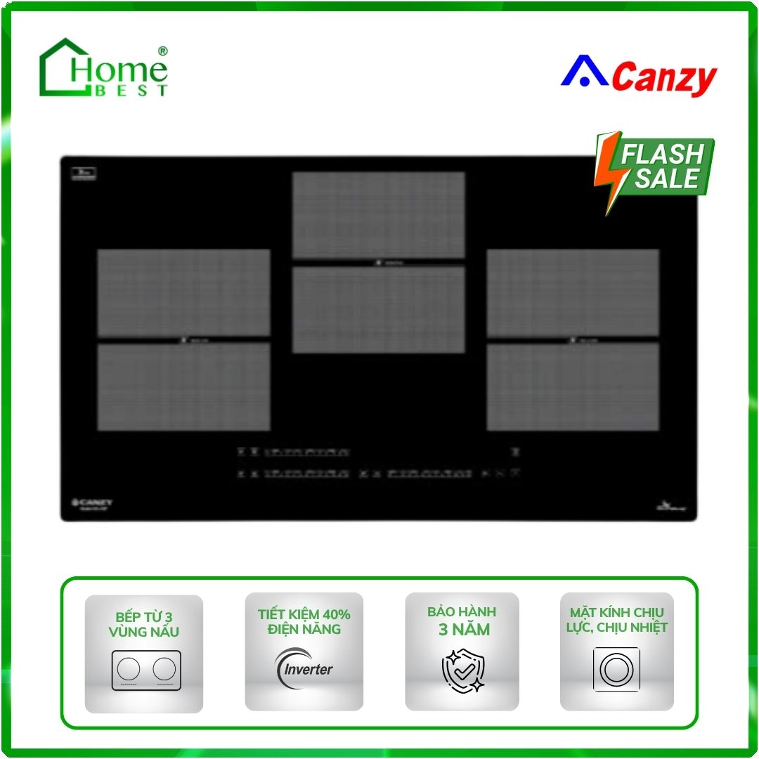 Bếp từ 3 vùng nấu Canzy CZ 03T