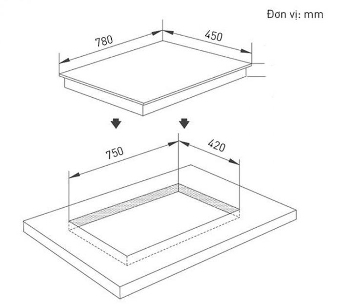 Bếp điện từ 3 vùng nấu Canzy CZ-67GH