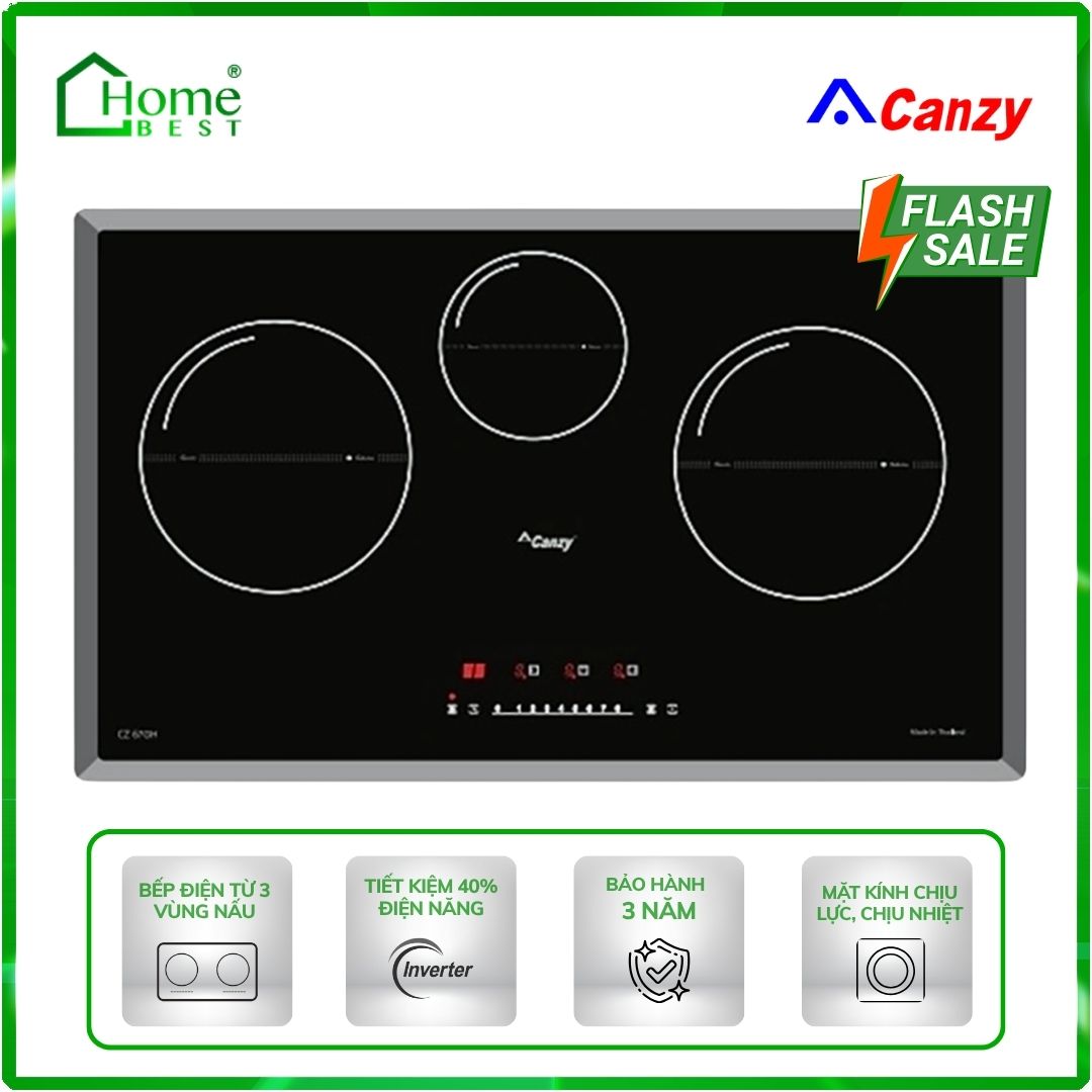 Bếp điện từ 3 vùng nấu Canzy CZ-67GH