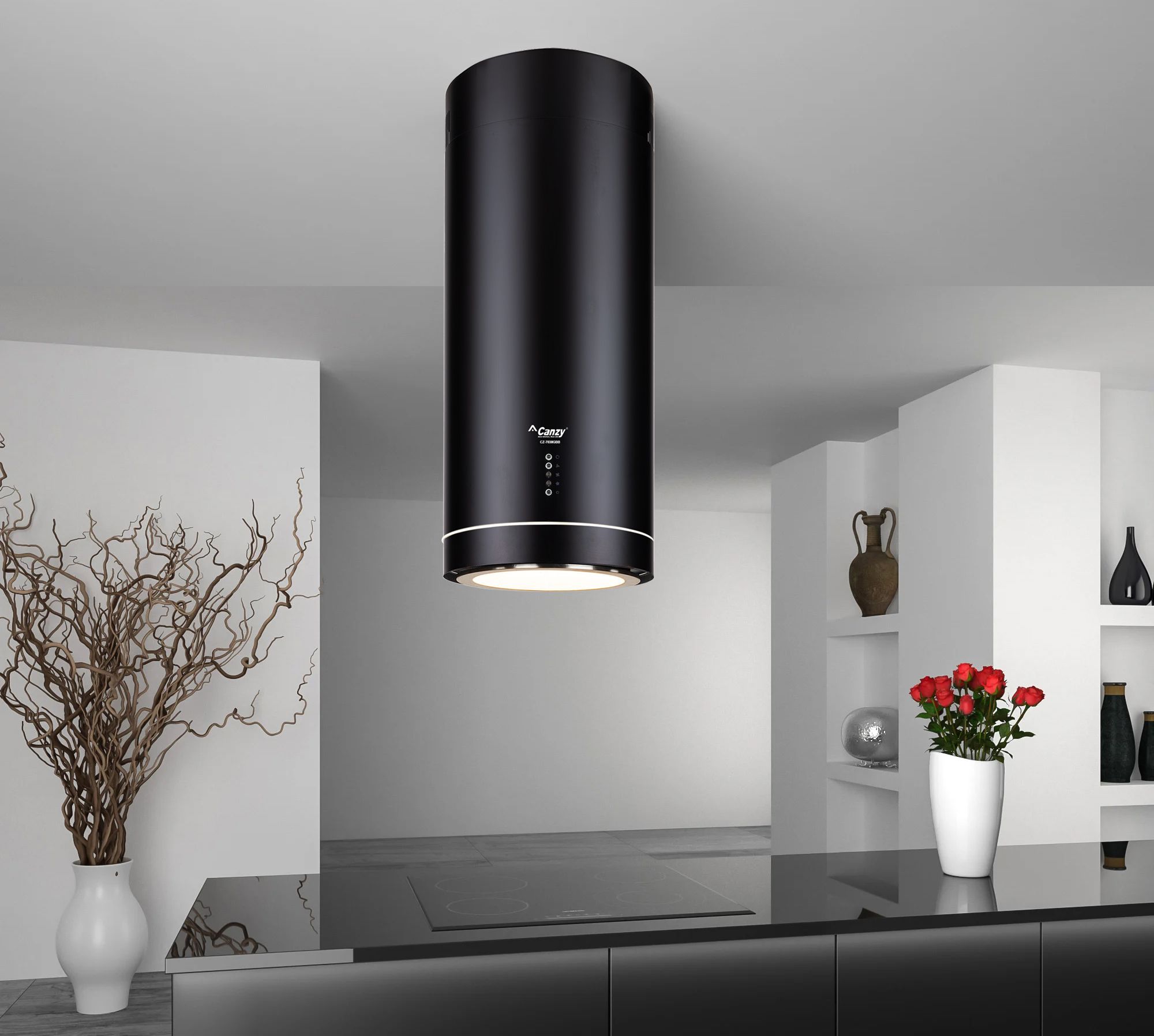 Máy hút khói, hút mùi đảo Canzy CZ-7038GBB