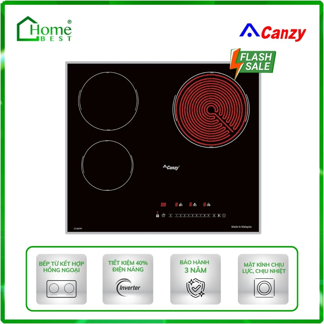 Bếp điện từ kết hợp hồng ngoại Canzy CZ-86GPH