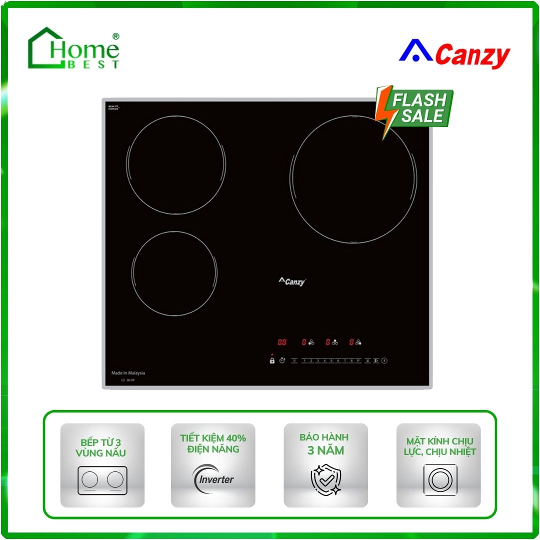 Bếp điện từ 3 vùng nấu Canzy CZ-86HP