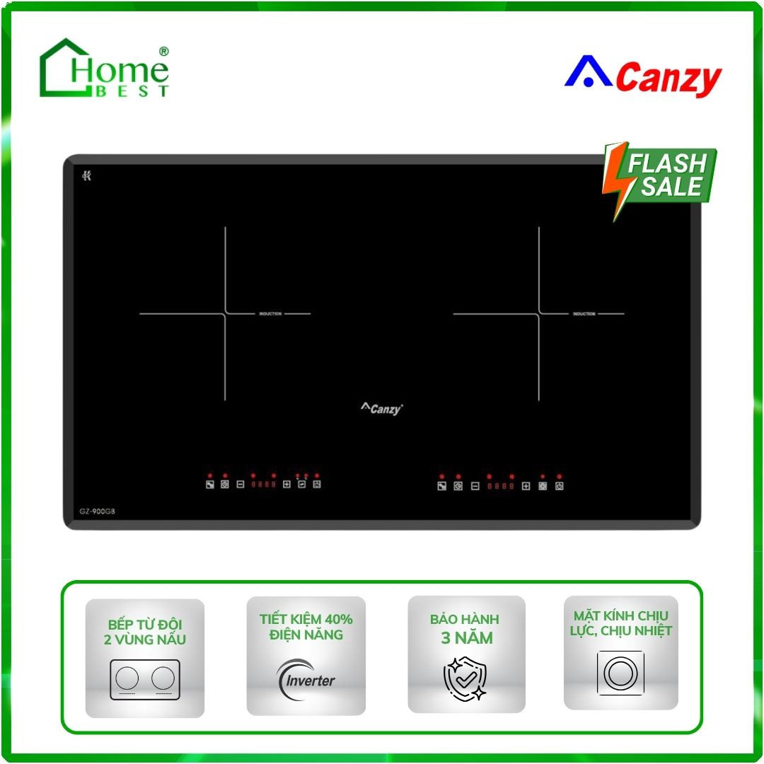 Bếp từ đôi Canzy CZ-900GB