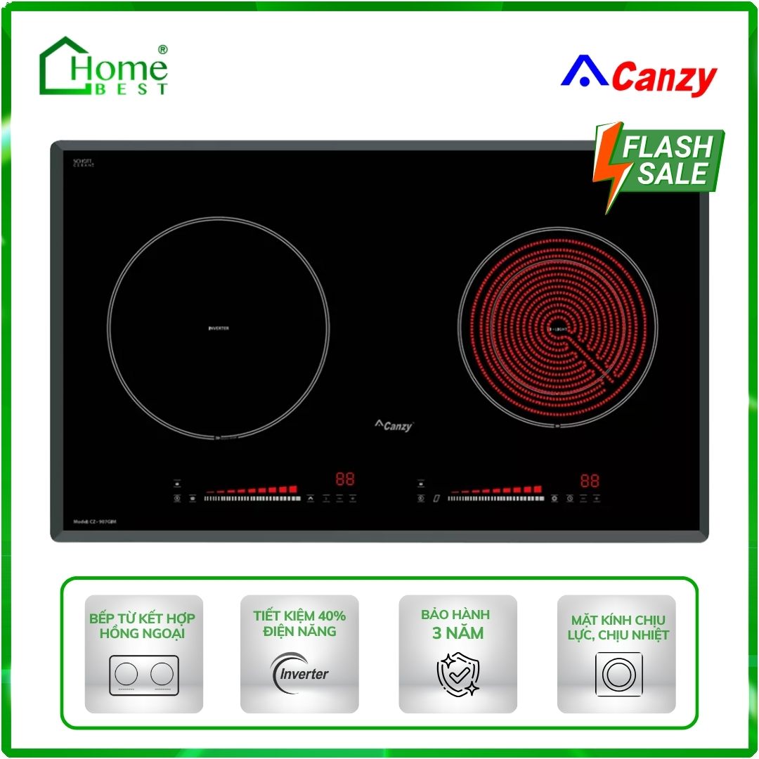 Bếp từ kết hợp hồng ngoại Canzy CZ-907GIM