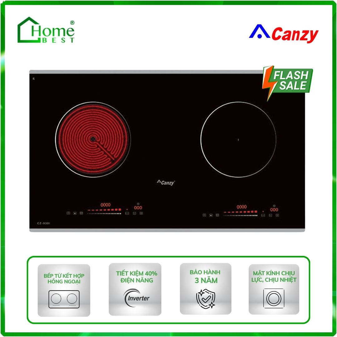 Bếp từ kết hợp hồng ngoại Canzy CZ-930H