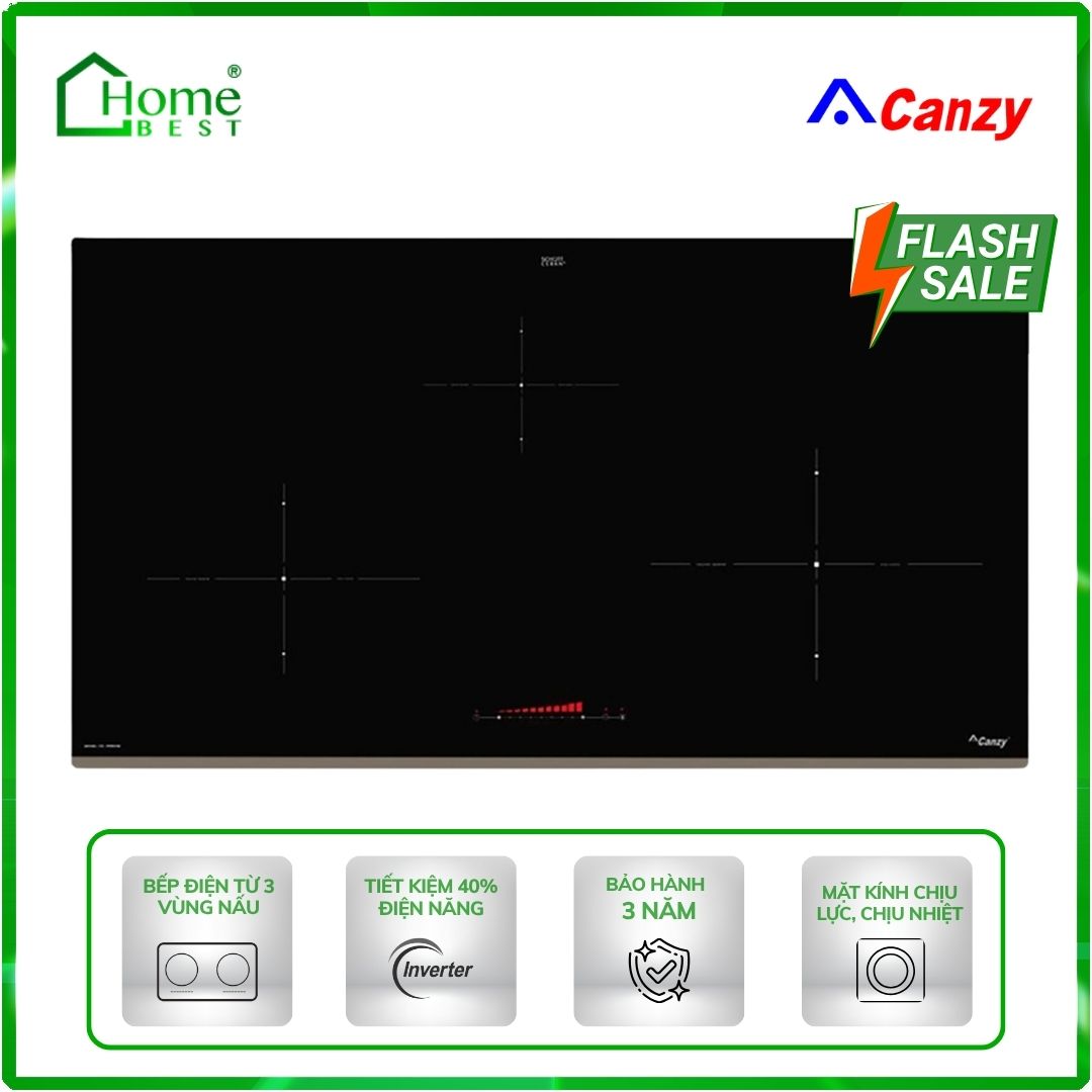 Bếp từ 3 vùng nấu Canzy CZ-999DHG