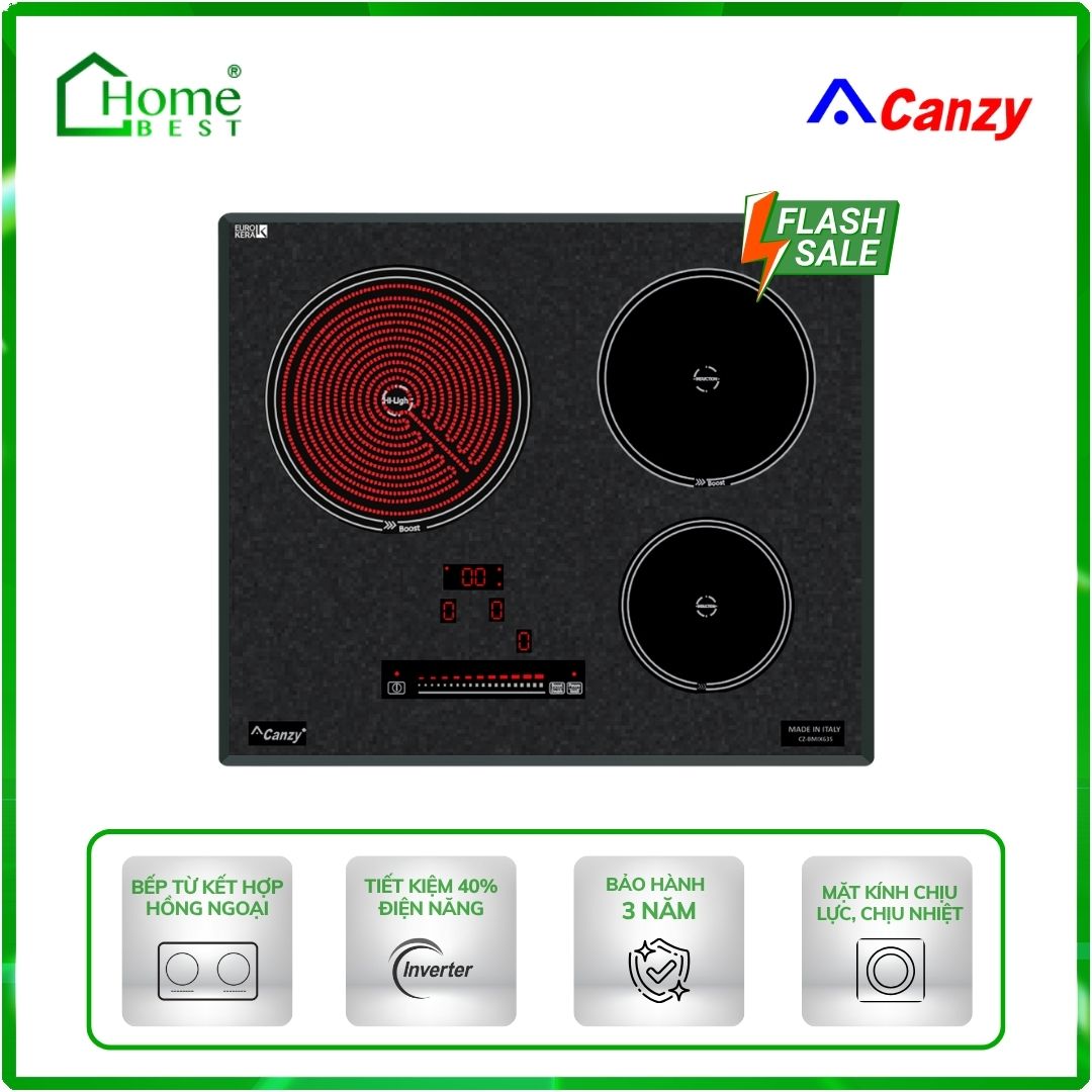 Bếp từ kết hợp hồng ngoại Canzy CZ-BMIX63S