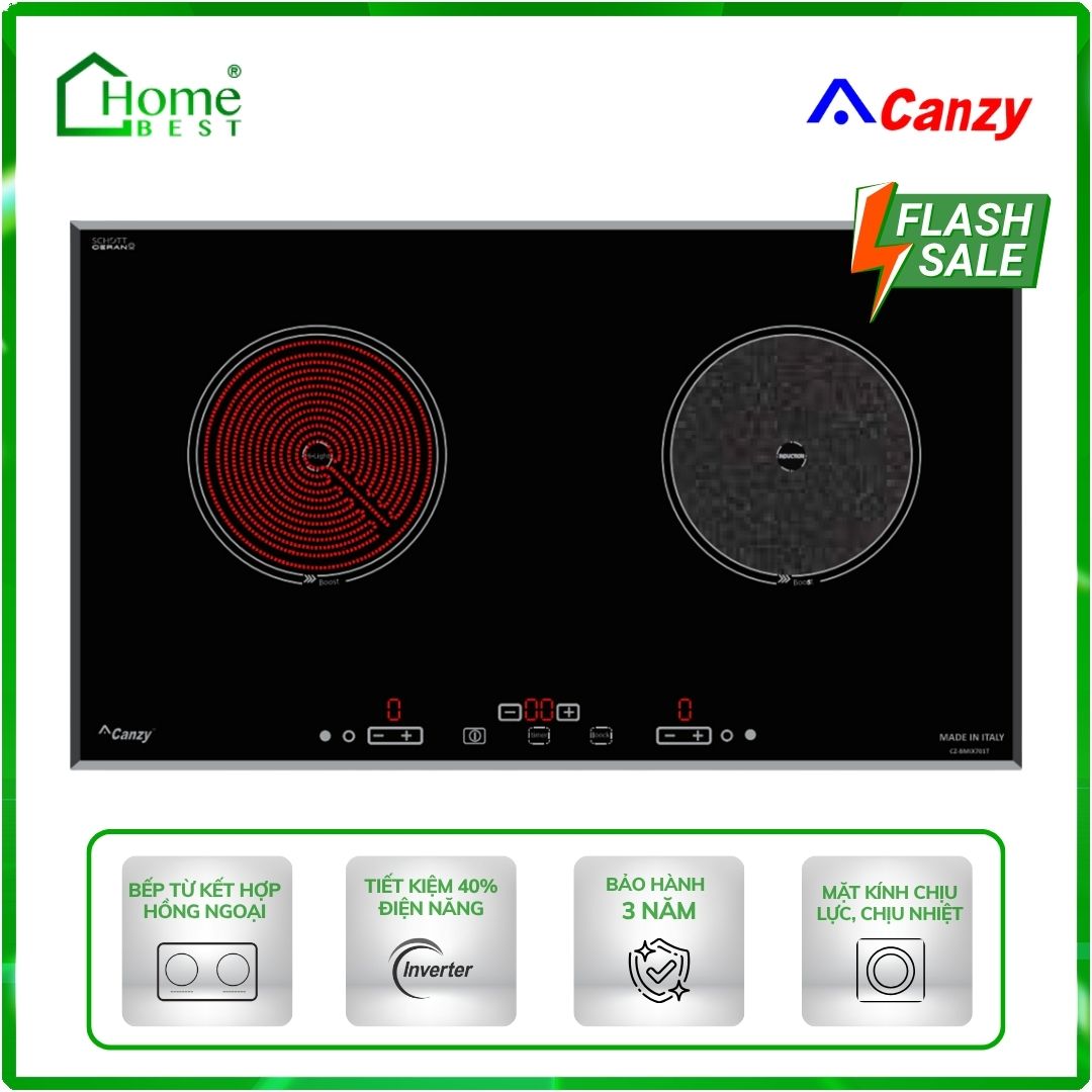 Bếp từ kết hợp hồng ngoại Canzy CZ-BMIX701T