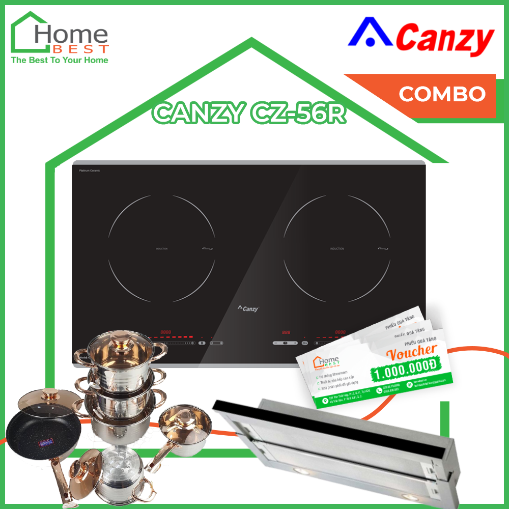 (Combo) Bếp từ đôi Canzy CZ-56R