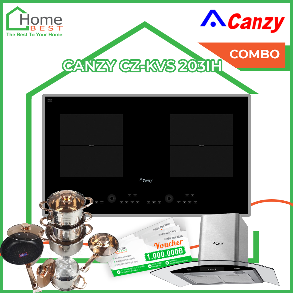 (Combo) Bếp từ kết hợp hồng ngoại Canzy CZ-KVS203IH