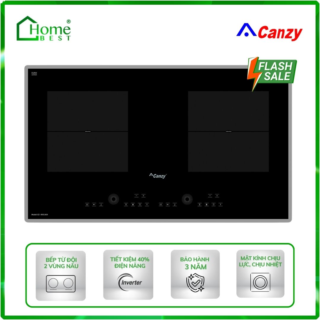 Bếp từ đôi Canzy CZ–KVS203I