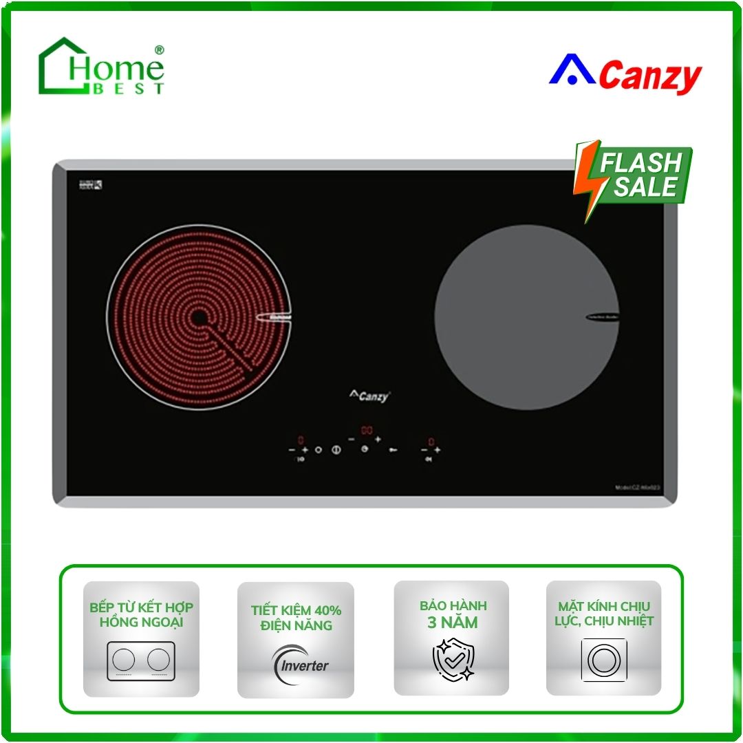 Bếp từ kết hợp hồng ngoại Canzy CZ-MIX823