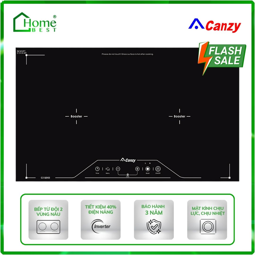 Bếp từ đôi Canzy CZ-QD03