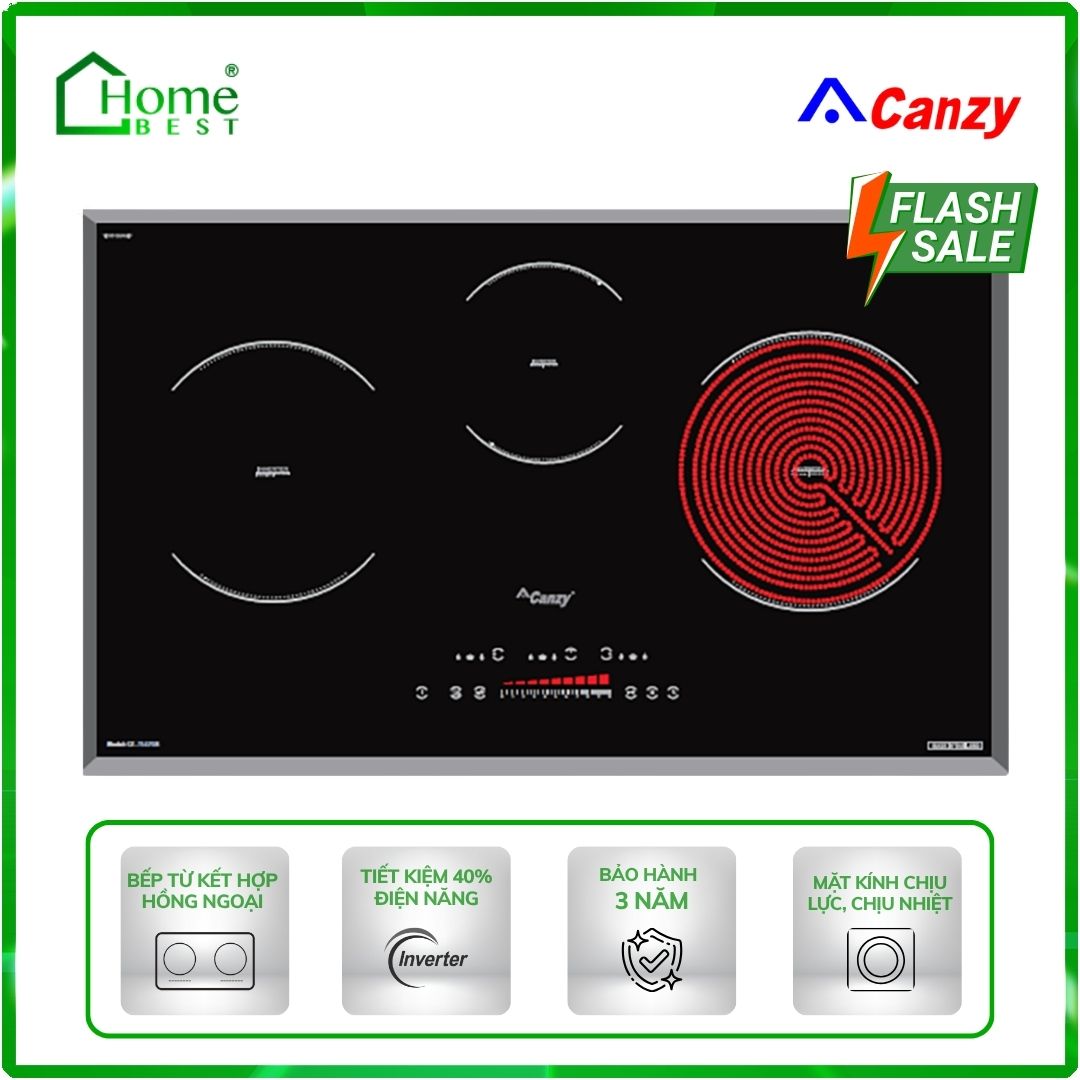 Bếp từ kết hợp hồng ngoại Canzy CZ-TL67GB