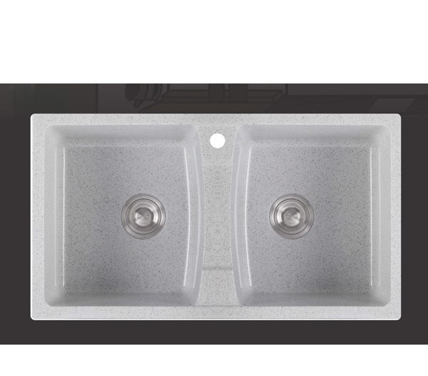 Chậu rửa đá nhân tạo 2 hộc I-Royal IR-8849