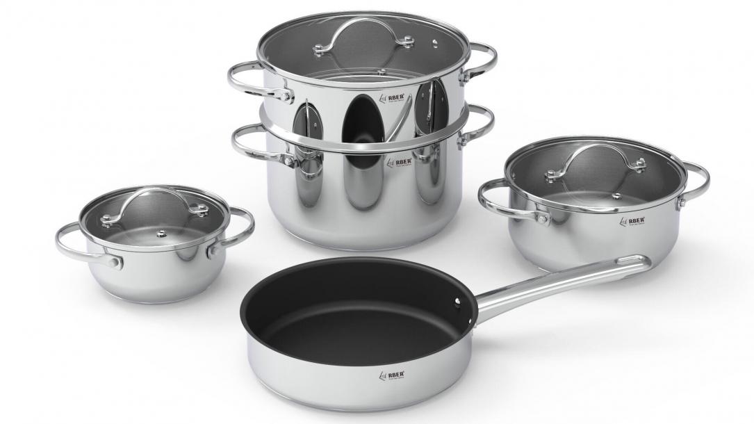 Bộ nồi inox Arber DIAMOND