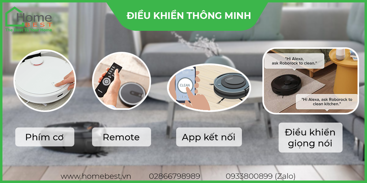 Robot hút bụi - lau nhà tự động HB - D68 - B