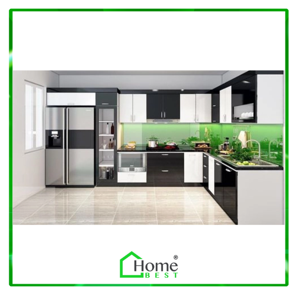 Tủ bếp nhựa phủ Laminate