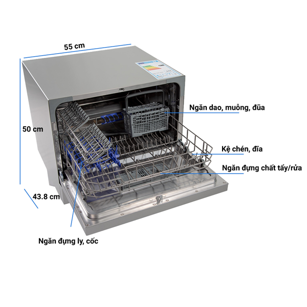 Máy rửa chén Junger LEOPARD DWJ-101 ( 6 bộ )