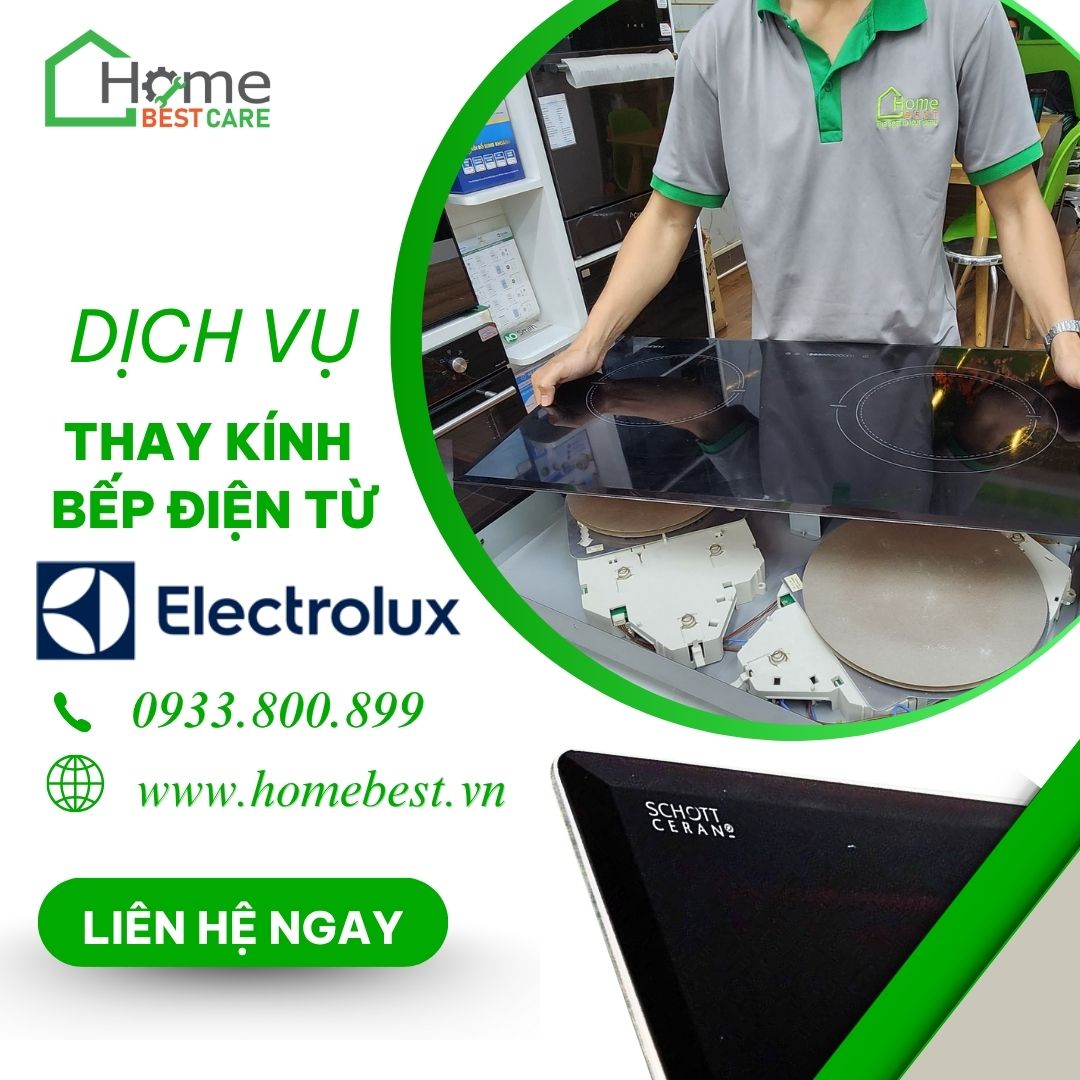 Thay mặt kính bếp điện từ Electrolux