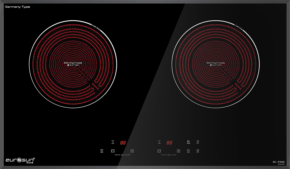 Bếp hồng ngoại đôi Eurosun EU-IF268S Combo