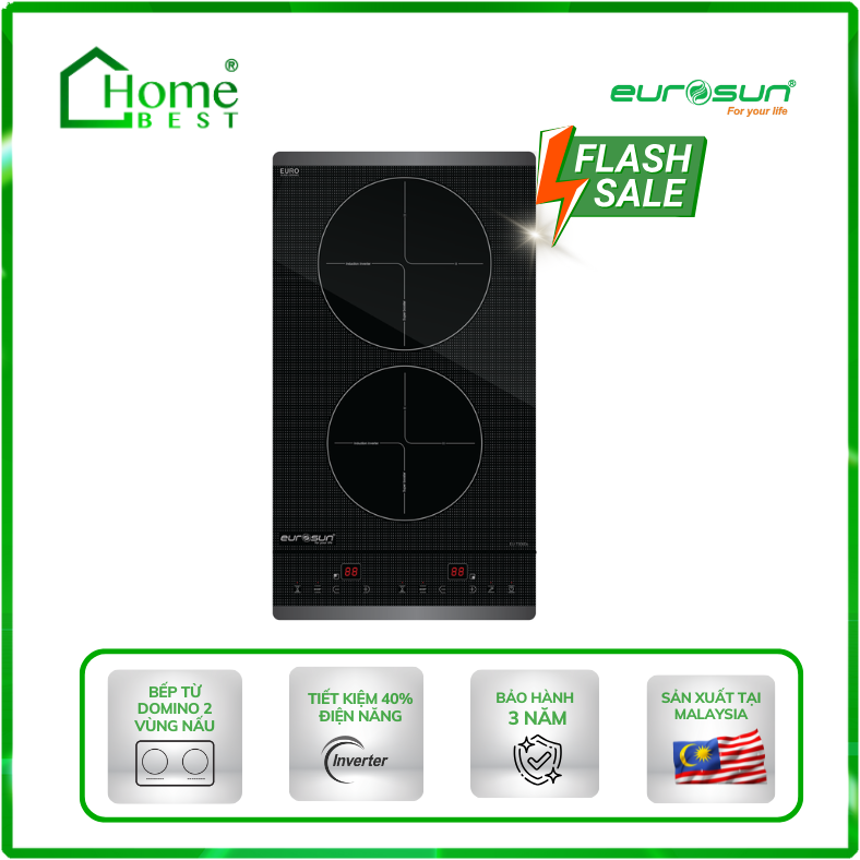 Bếp từ Domino 2 vùng nấu Eurosun EU-T506Do