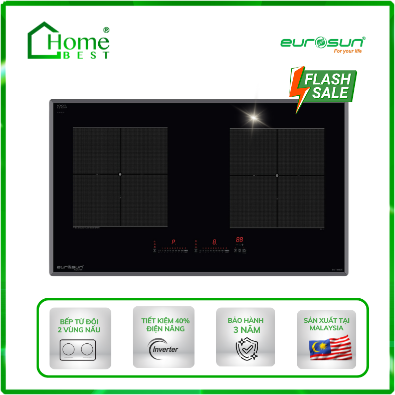 Bếp từ đôi Eurosun EU-T888GE