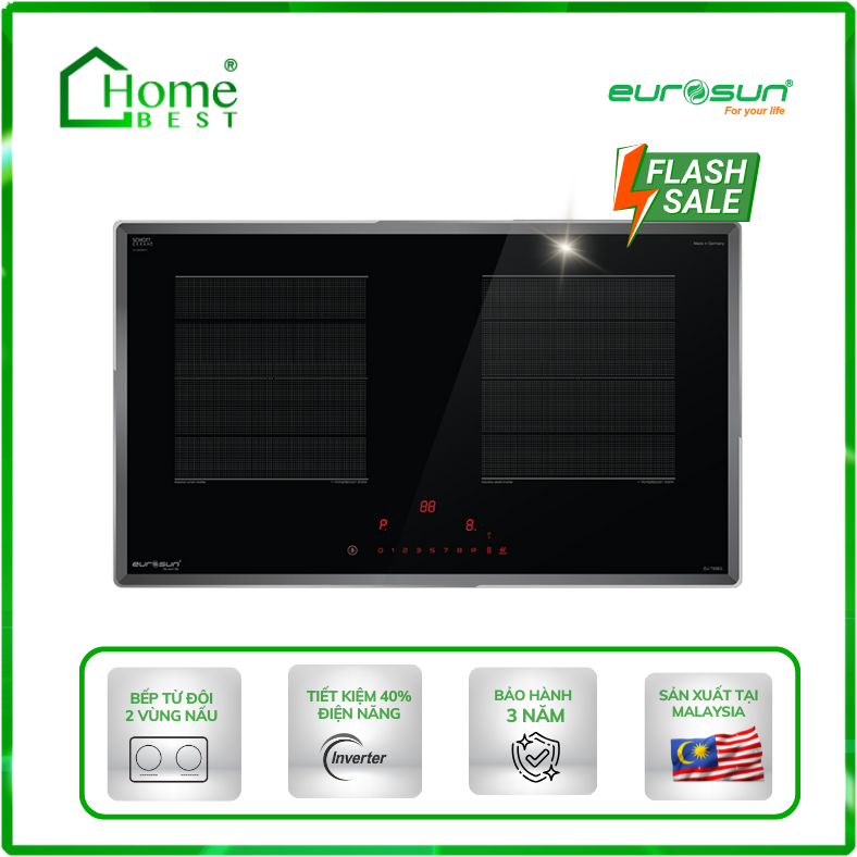 Bếp từ đôi Eurosun EU-T896G