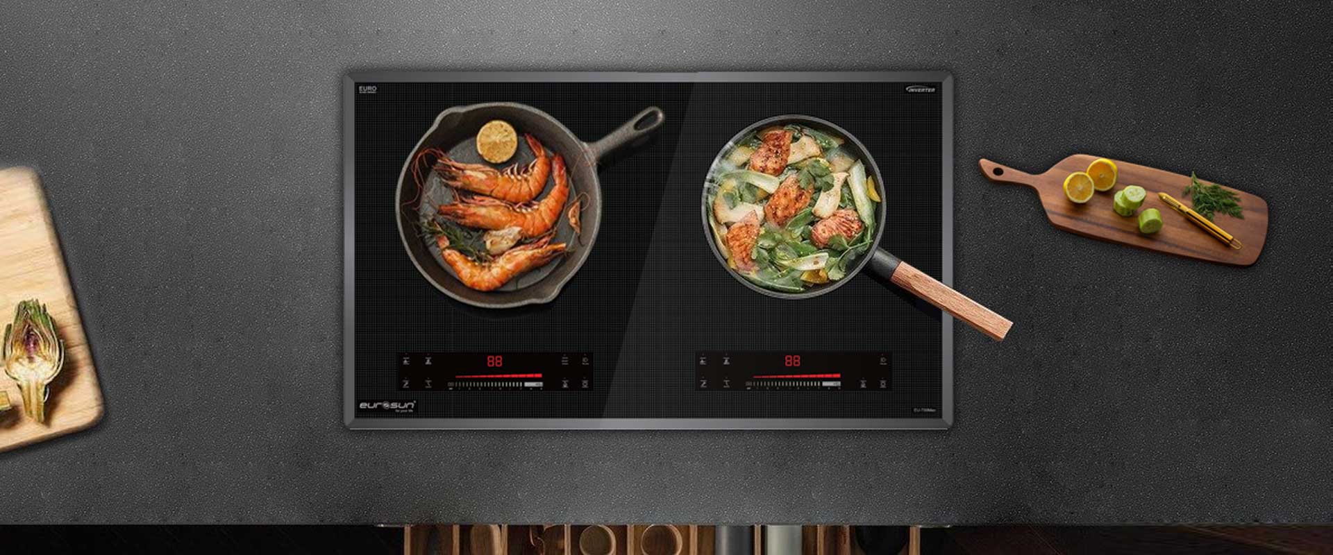 Bếp từ đôi Eurosun EU-T99XPro