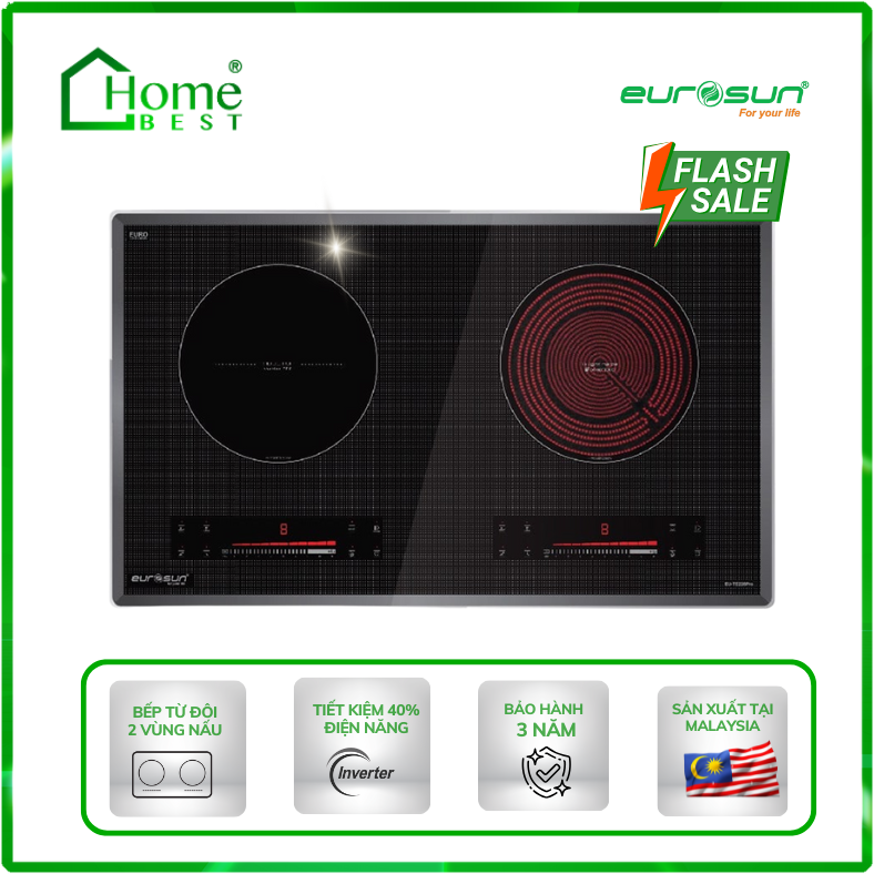 Bếp từ kết hợp hồng ngoại Eurosun EU-TE226Pro