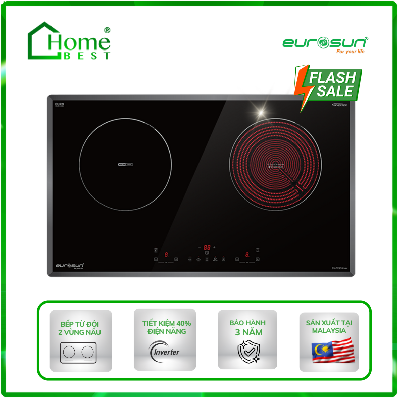Bếp từ kết hợp hồng ngoại Eurosun EU - TE259Max